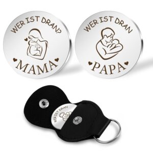 Gift for expectant mother, expectant dad gift, baby gift, gifts for birth, gifts for pregnant women, newborn gift, christening gifts for boys, decision coin mum dad