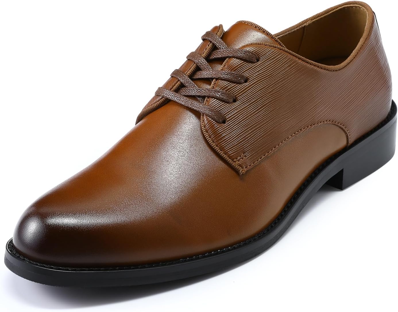 Allthemen Men's Dress Shoes Modern Lace-Up Leather Business Shoes Derby Lace Leather Shoes