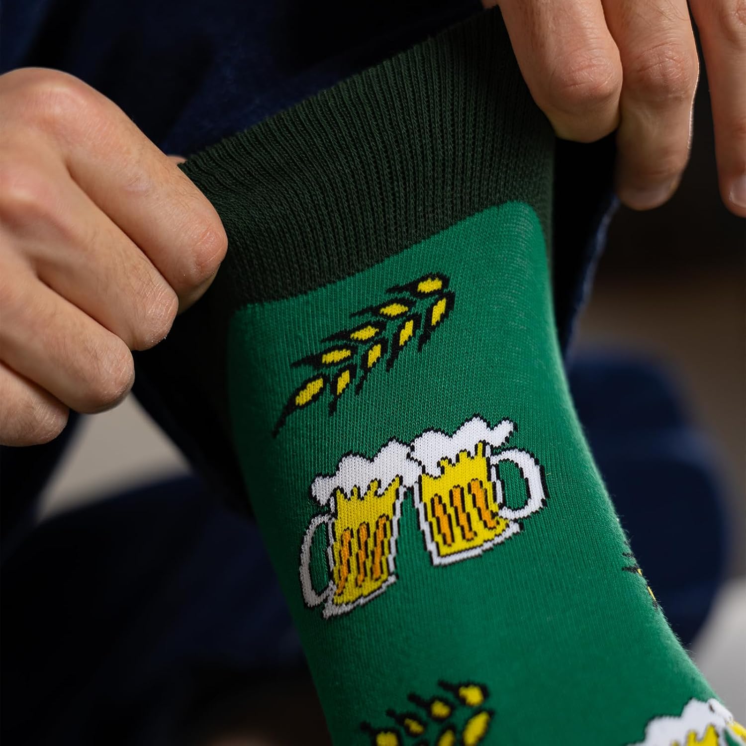 soxo Tin Socks Men's Beer Gifts For Men Funny Sock Gift Summer Socks Men 40-45 – Bild 9