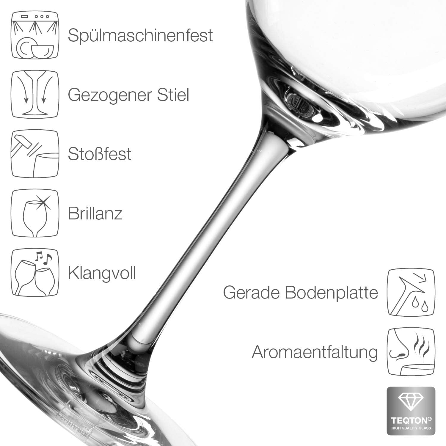 Herz & Heim® Beautiful Gift For Women, Wine Glass with Personalisation for Christmas or Birthdays, Monogram with Flowers – Bild 8