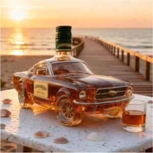 300ML Car Shape Whisky Decanter Creative Glass Decanter Set Car Design Whisky Decanter Aerator Whisky Gift for the Gentleman with a Passion for Cars