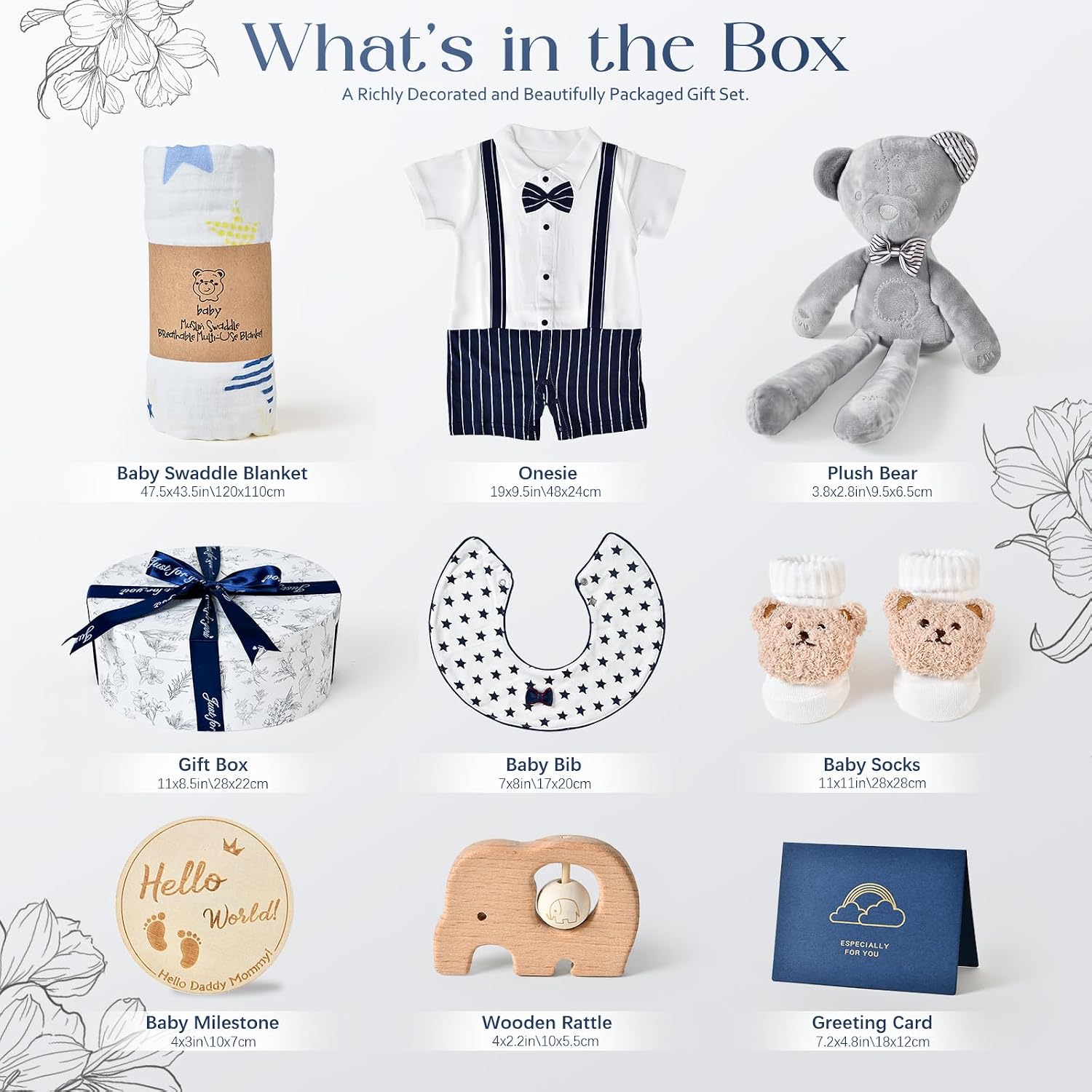 Baby Gift Boys, Newborn Baby Gifts for Birth Gift Box – Bild 2