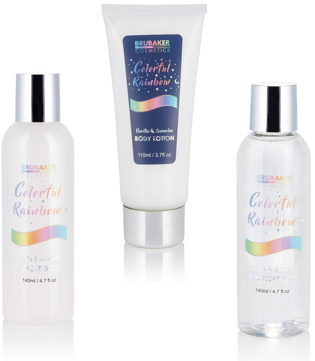 BRUBAKER Cosmetics Unicorn Beauty Care Set with Vanilla Lavender Fragrance - Colourful Rainbow Bath and Shower Set – Bild 4