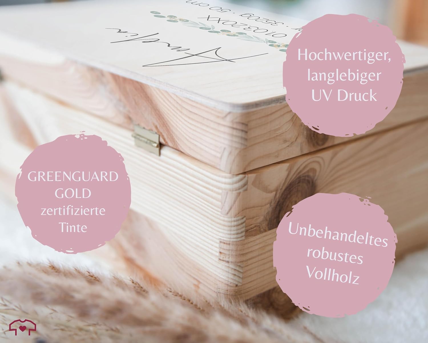 Shirtracer Keepsake Box Baby Personalised Branch Name – Bild 4