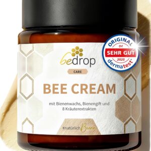 bedrop Bee Venom Ointment High Dose (Cooling & Warming) - Bee Cream Bee Venom Cream for the Body with Beeswax and 8 Herbal Extracts, such as Aloe Vera, Marigold, Eucalyptus and Horse Chestnut 100 g