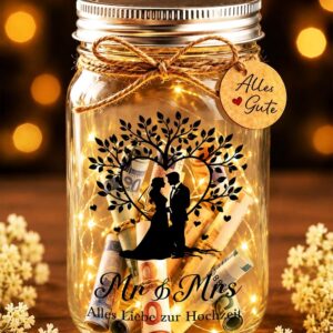 TUZELIYA LED Bottle Light Tree of Life Money Gift for Wedding