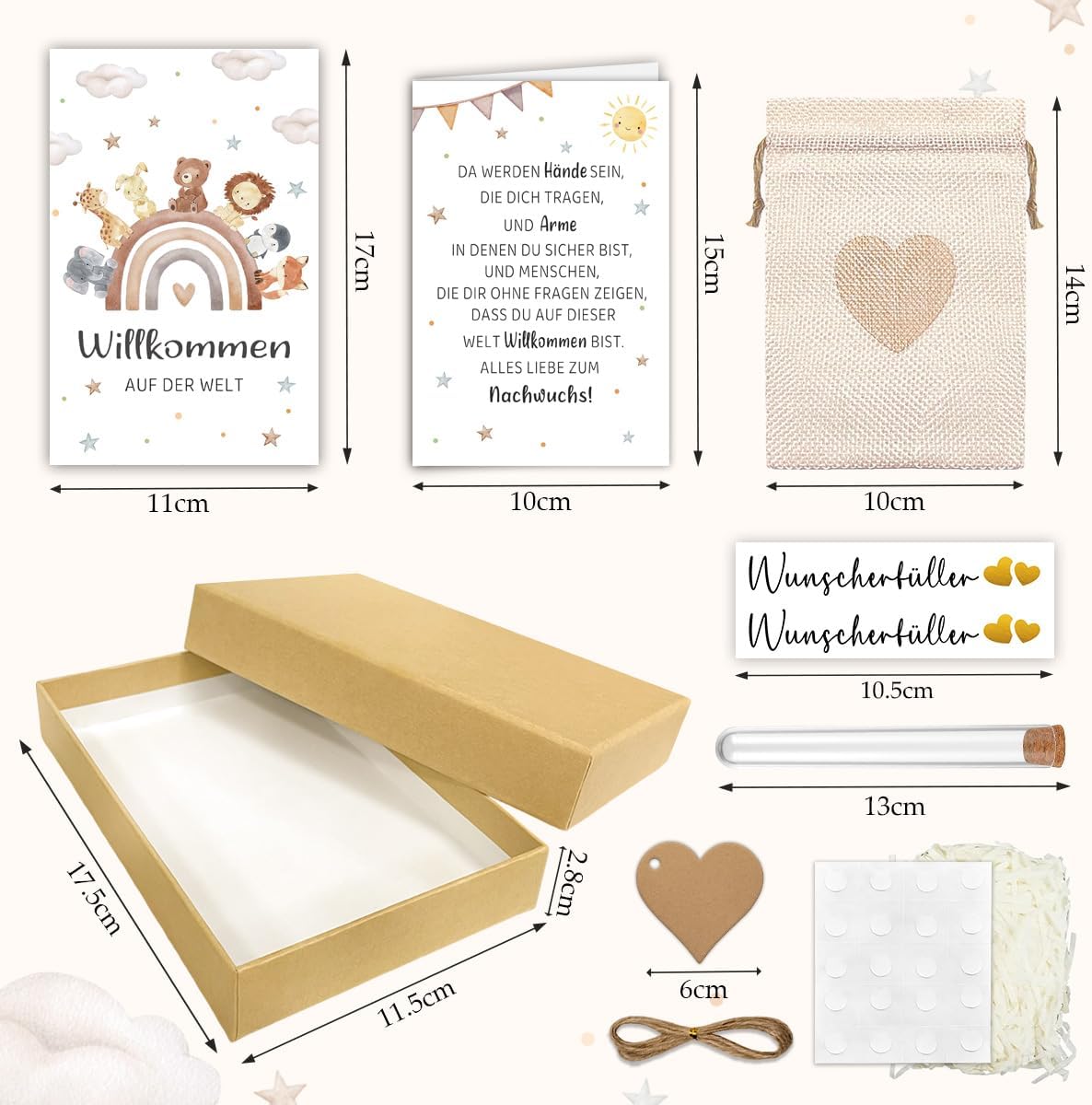 Gifts for Birth Girl & Boy, Card Birth Money Gift Box – Bild 2