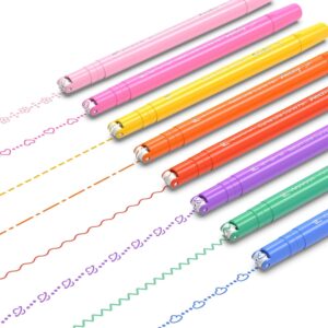 AECHY Set of 8 curve pens, double tip, 8 roller pens and fineliner