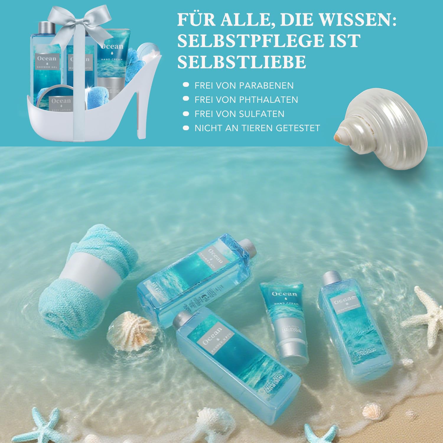 Spa Luxury Bath Gift Set for Women – 8-Piece Ocean Fragrance Gift Set – Bild 4