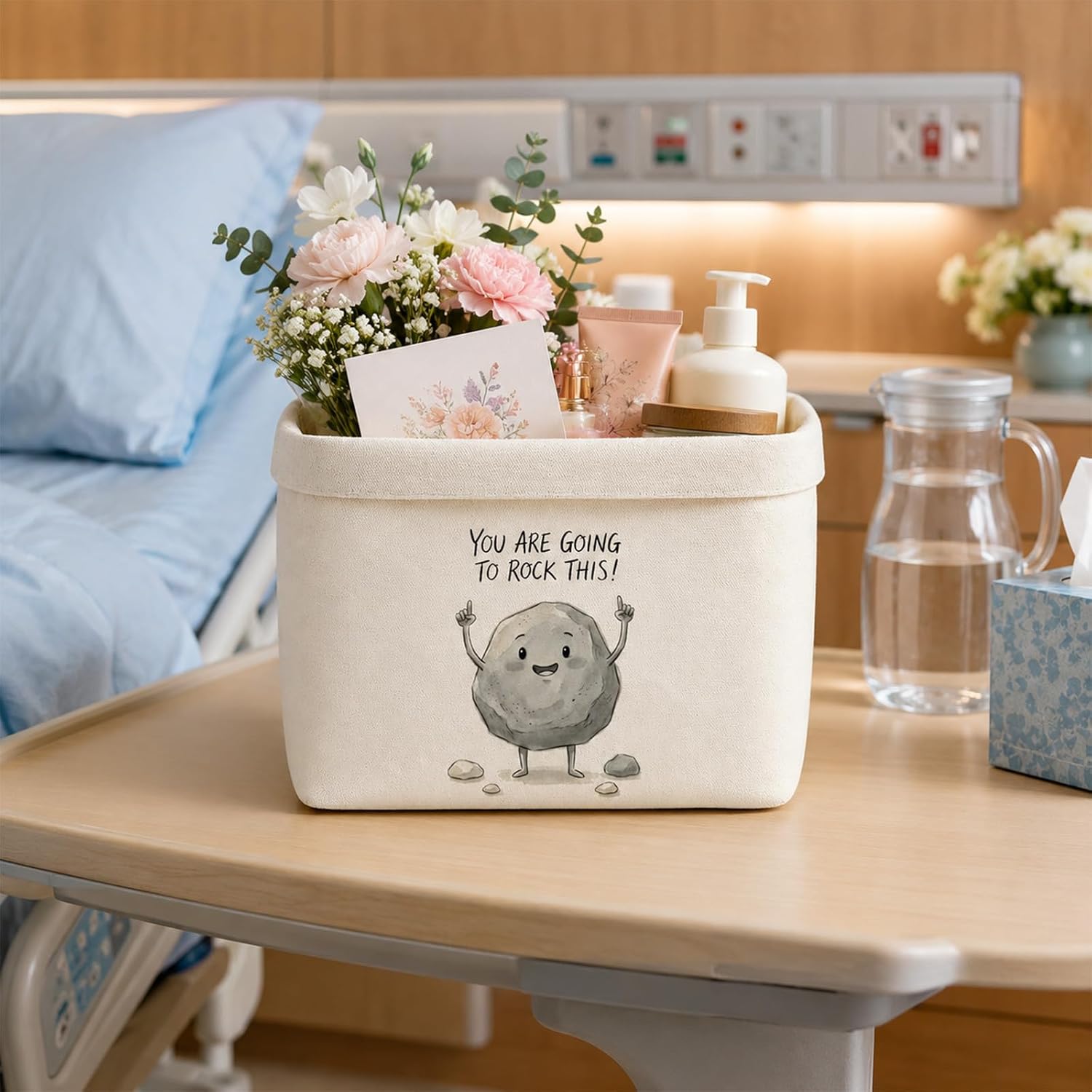 Get Well Gifts Krob, Get Well Gifts Woman Gift Bag with Stone Pattern, Get Well Soon Gift for Women, Cheer Gifts Illness for Friends, Colleagues and Family – Bild 4