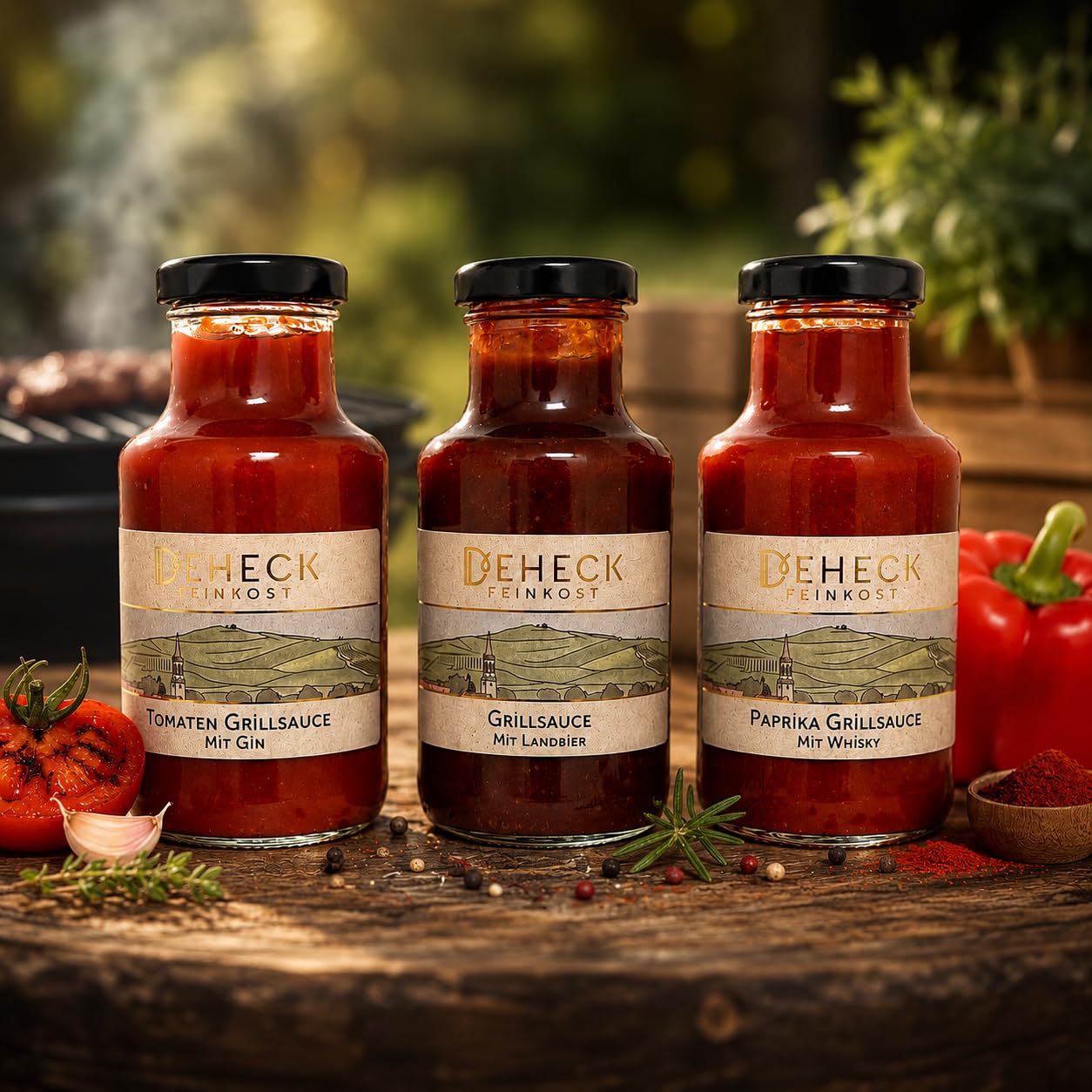 BBQ Grill Sauces Trio | 3 x Delicatessen Sauces for Grilling | Barbecue – Bild 2