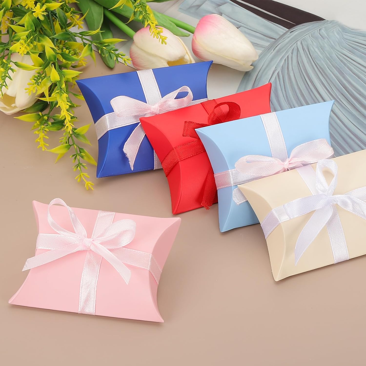 PATIKIL Small Gift Boxes Pack of 50 3.5 x 2.5 x 1 Inch Cushion Boxes Sweets Thank You Gift for Wedding Party Gift Pen Birthday Gift Jewellery Greeting Card Purple – Bild 4