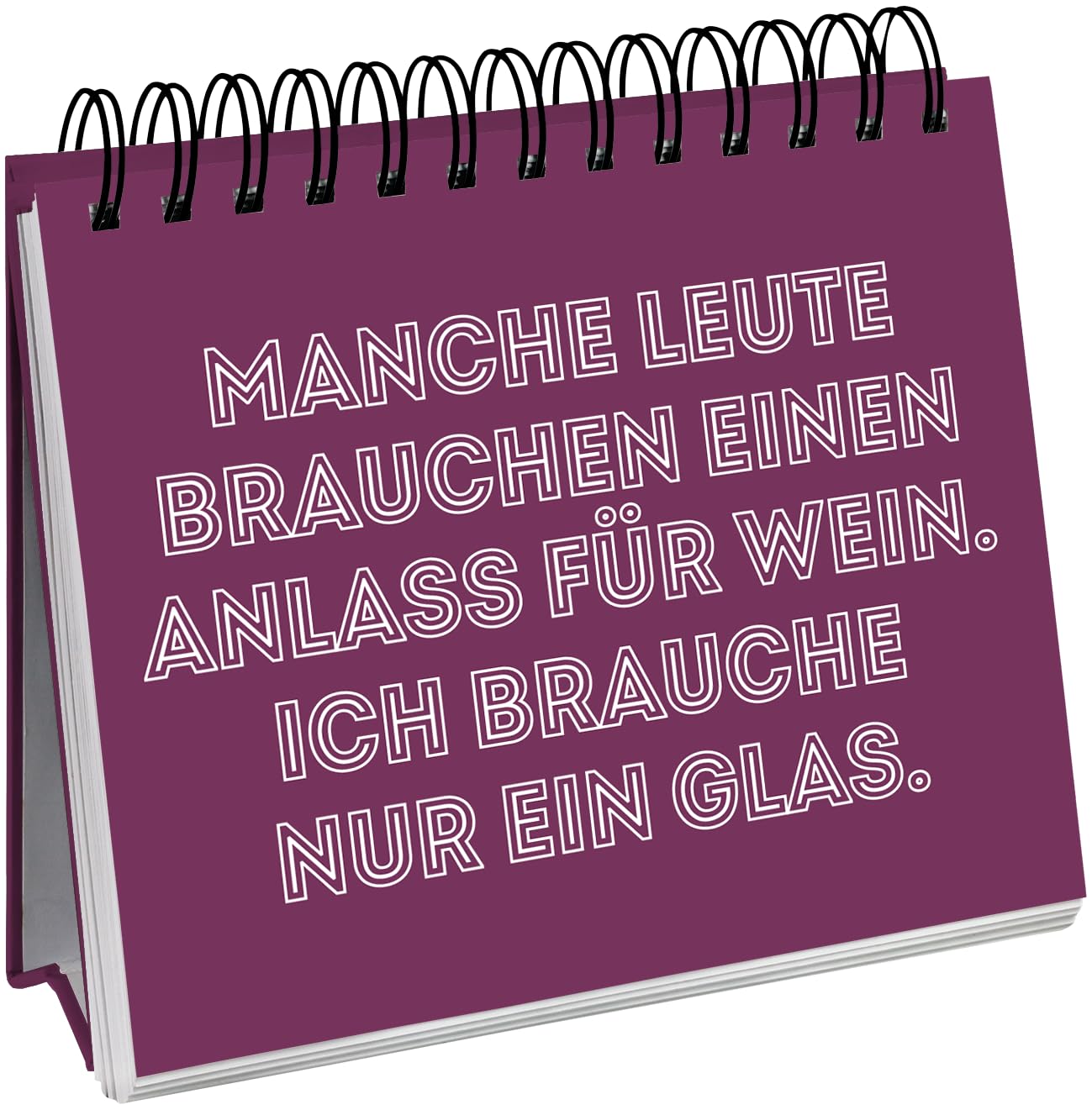 Man muss auch mal Wein sagen können.: Witziges Geschenk mit lustigen Sprüchen für Weinliebhaber | Aufsteller mit lustigen Sprüchen (Geschenke für Kolleg*innen und rund um das Büro) – Bild 5