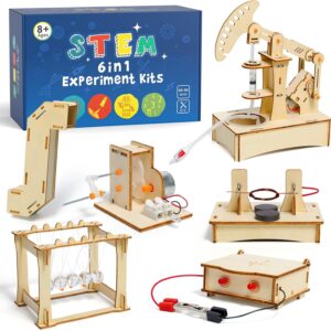 Experiments for Children from 8 9 10 11 12 13 14, Electronic Building Kit, Experiment Box, Electric Construction Kit for Children, Wooden Construction Kit, Children’s Toy Gifts from 8 9 10 11 12 13 14 Years Boys