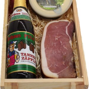 Black Forest Art Gift Basket – Black Forest Box – Wooden Box Small (Fir Tooth Tree)