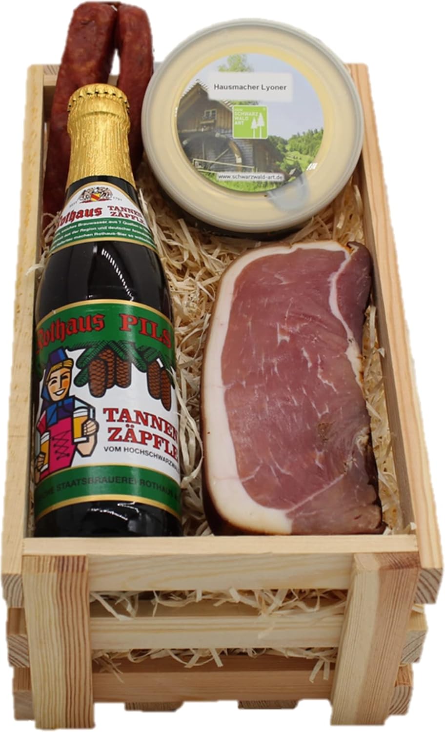 Black Forest Art Gift Basket - Black Forest Box - Wooden Box Small (Fir Tooth Tree)