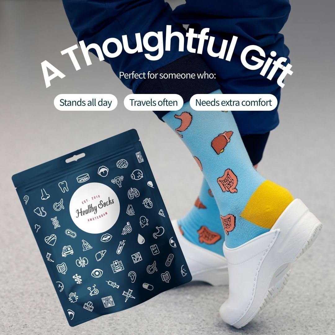 Gravida Schwangerschaft Motivsocken – Geschenk für Hebamme, Schwangere, werdenden Papa & OB Krankenschwester | Babyparty & Geburt Geschenkidee | Bunte Baumwollsocken Damen Gr. 41-46 – Bild 8