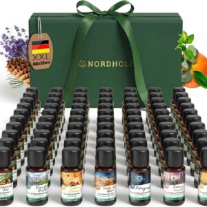 NORDHOLZ Sauna Infusion XXL Discovery Box 60 x 15 ml [#1 - #60] Sauna Infusion Sample Box - Sauna Infusion from Franconia - Sauna Accessories