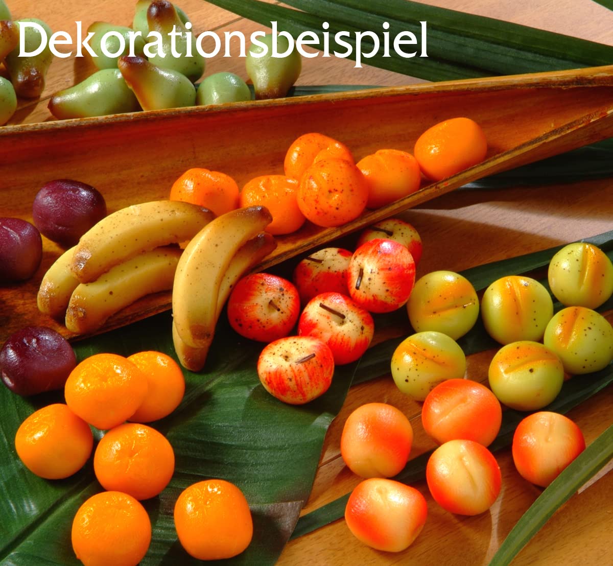 Odenwälder Marzipan Fruit Gift Basket in Spankistchen 225g Contains 15g Fruits Bananas, Strawberries, Pears, Oranges, Mirabelles, Apples, Plums – Bild 3