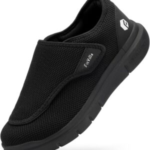 FitVille EasyTop Wings V2 Men's Extra Wide Nursing Slippers with Fastening