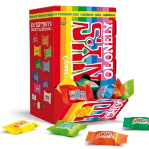 Tony’s Chocolate – Tiny Tony’s Mix Gift Box – 100 Minis in 10 Varieties with Whole Milk, Dark & White Chocolate with Almond, Caramel and Much More Without Palm Oil, Fair Trade & Made in Belgium