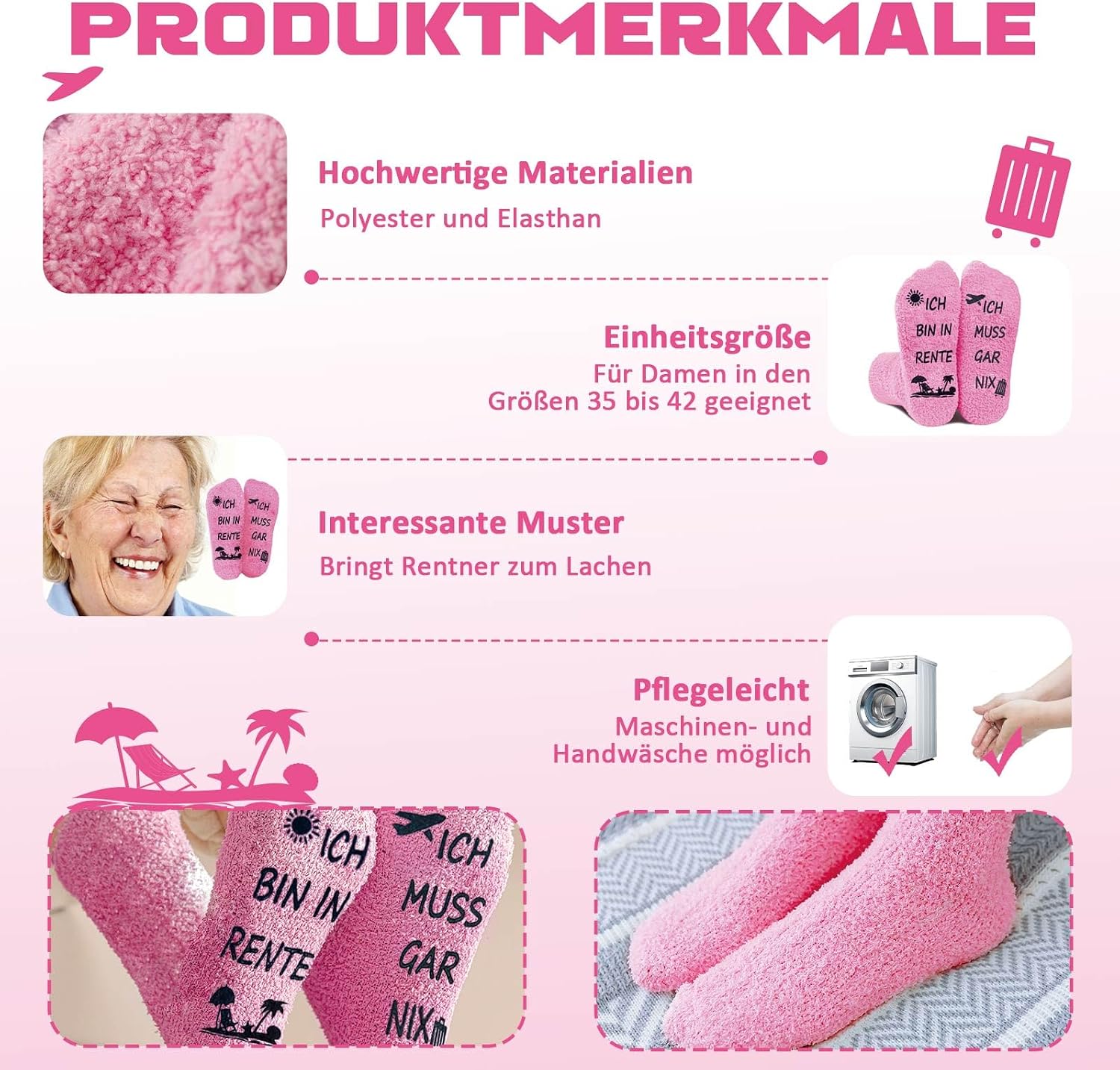 Retirement Gift, Funny Socks, Pensioner Gift – Bild 4