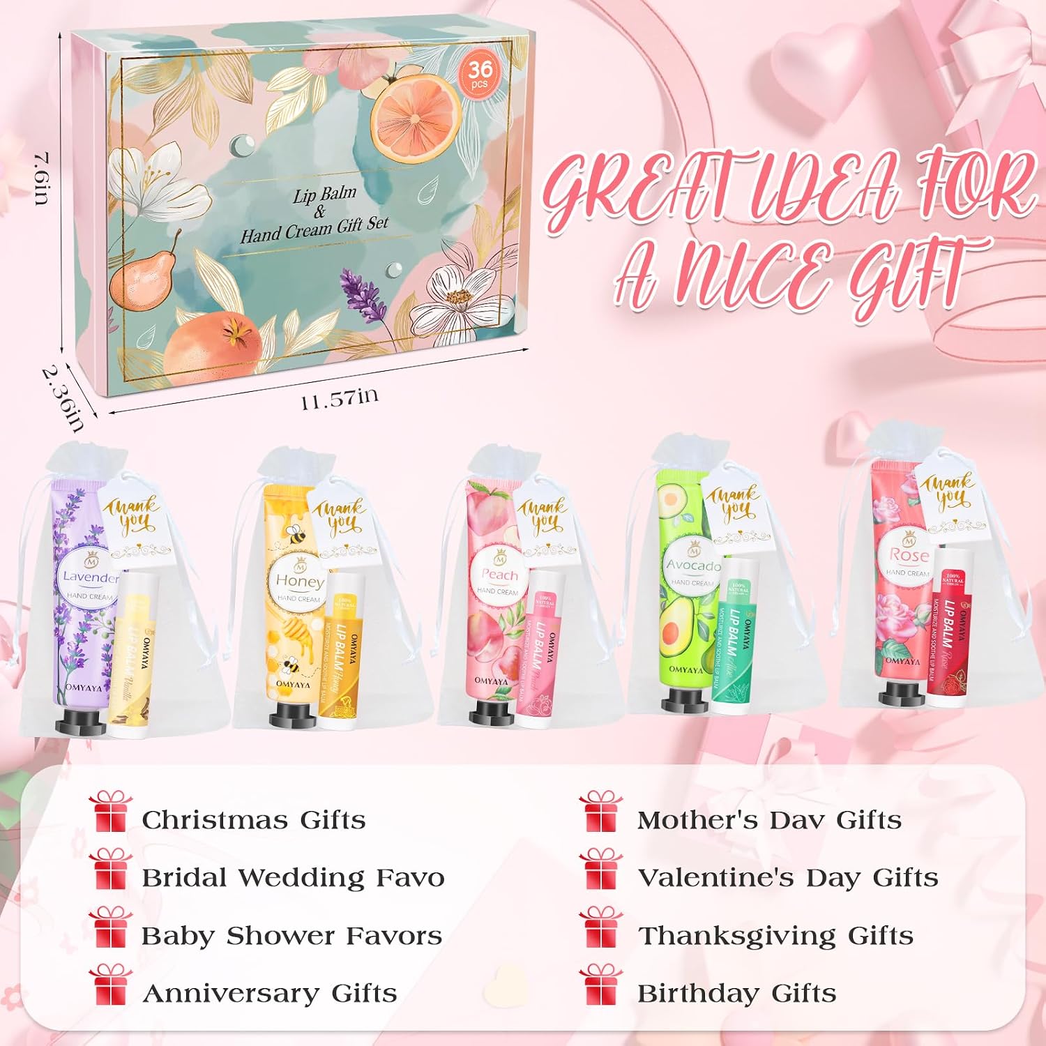 Pack of 144 Hand Cream Gift Set for Women, 36 Sets Christmas Gifts – Bild 7