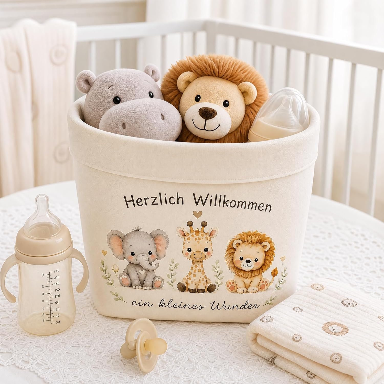 Baby Gift Girl Boy Animal Storage Bag – Bild 6