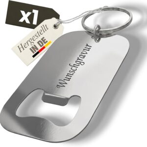 Gravurtastisch Bottle Opener Personalised with Engraving – Beer Opener with Desired Text – Gift for Dad and Men – Father’s Day Wedding Guest Gift – Stainless Steel (1)