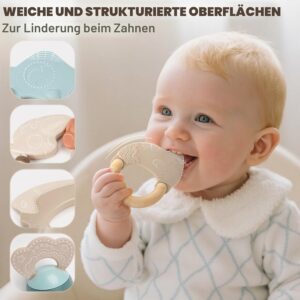 Baby Rattle 0-6 Months Teether Montessori Toy Sensory Teething Aid Baby Toy 6 Months (10 Pieces)
