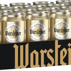 Warsteiner Premium Pilsener Beer, Mild Tasty Pils, Disposable Canned Beer (24 x 0.33 L Can)
