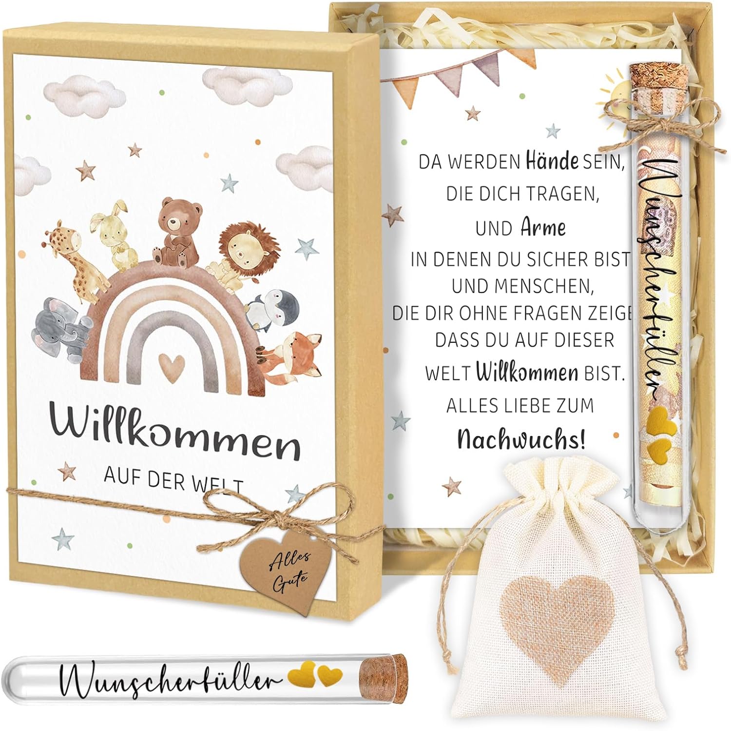 Gifts for Birth Girl & Boy, Card Birth Money Gift Box