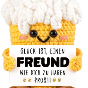 Juratar Funny Gift for Best Friend Handmade Crochet Beer
