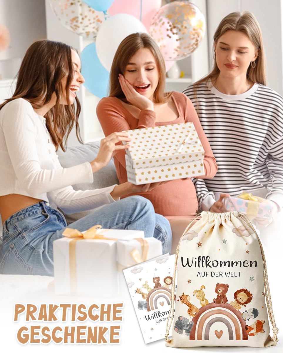 XL Birth Gift Bags Made of Canvas, Gift for Birth Boy Girl – Bild 8