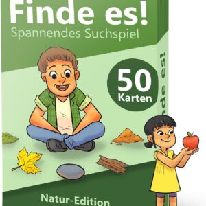 LUCKSWOLKE – Find It – Rediscover Nature Outside, Outdoor Treasure Hunt for Children, Explorer Children’s Games & Montessori Toy, Games from 4, 5, 6, 7, 8 Years, Gift for Girls and Boys