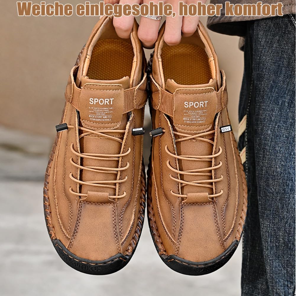 Montela Trainers, Comfortable & Painless Orthopaedic Trainers, Comfortable Supportive Leather Shoes, Waterproof Barefoot Shoes – Bild 2