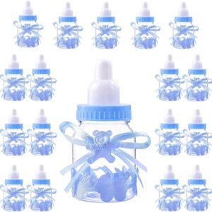 Jonami Boy Candy Box 18 Bottles Blue, Baby Shower Decoration Boy, Baby Shower, Baby Party Decoration Box, Guest Gifts, Christening Gift Package (4 cm x 4 cm x 9 cm), Pack of 18