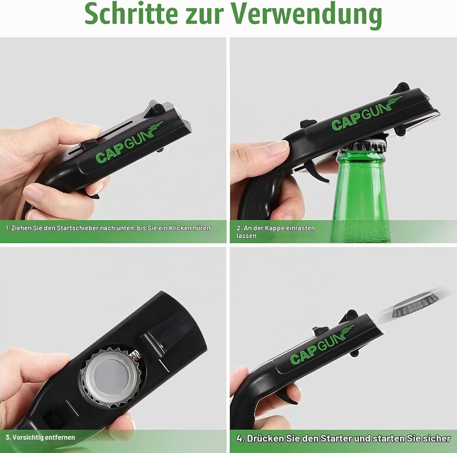 Cap Gun Bottle Opener 2 Packs Beer Opener Bottle Opener Funny – Bild 4
