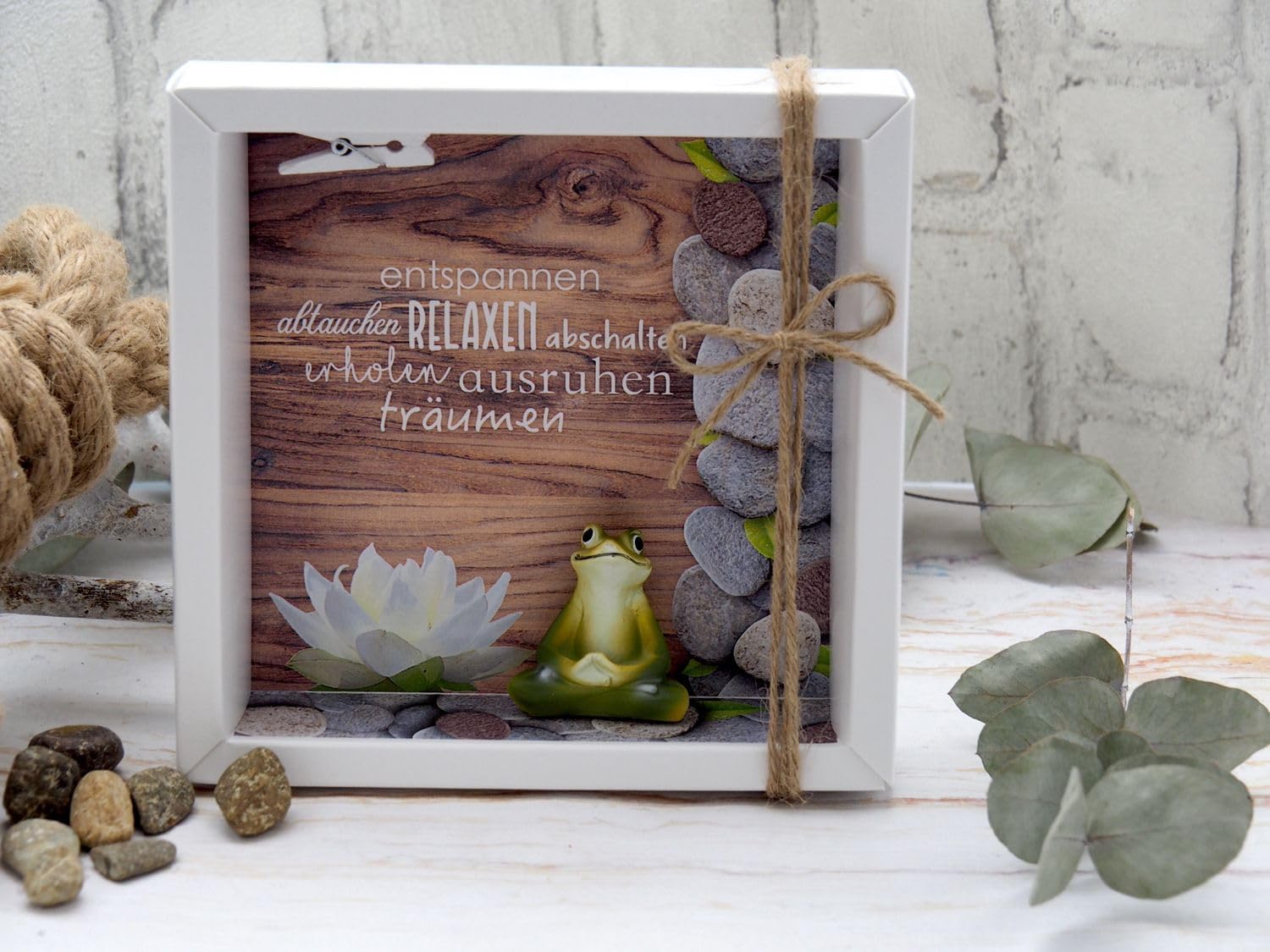 ZauberDeko Money Gift Packaging Wellness Relaxation Massage Yoga Frog Voucher Energy Frog Gift – Bild 2