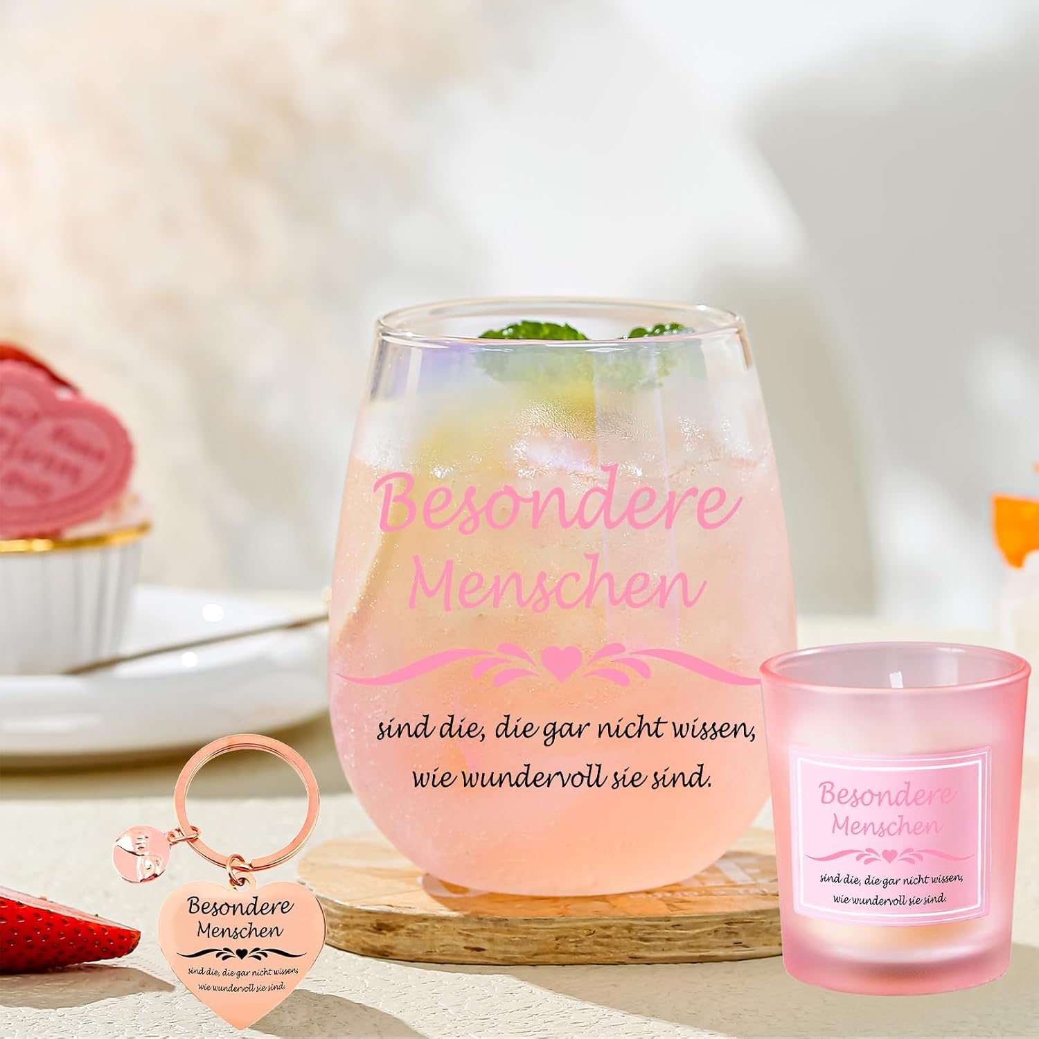 Gifts for Women Personalised Thank You Gift for Wife Wine Glasses Birthday Gift for Mum, Colleague, Teacher Retirement Special Courage Gift Mother's Day Gift Christmas Gifts – Bild 2