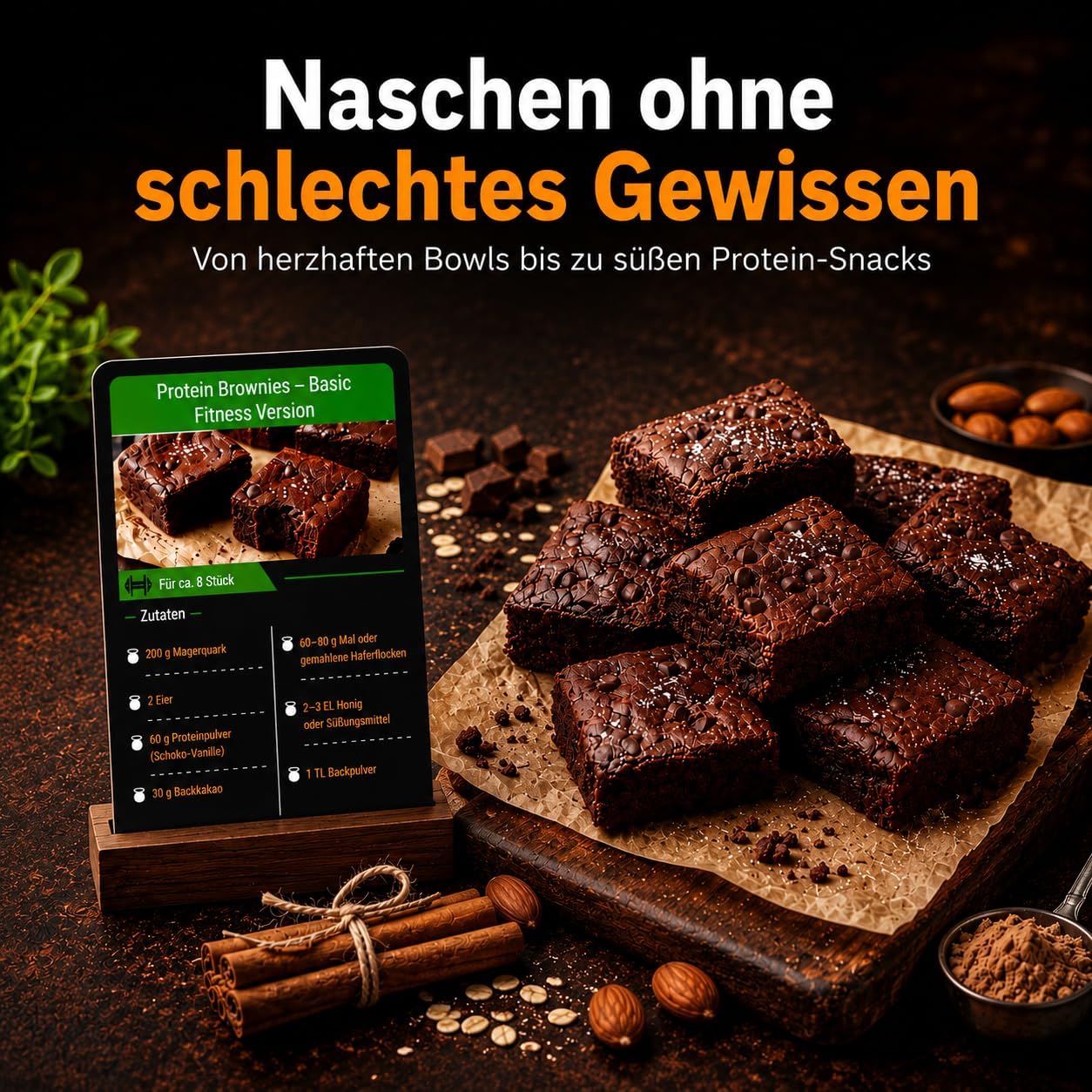 Bolters Fitness Recipe Cards - 30 High Protein Recipes with Macros, Fitness Cards Instead of Cookbook, for Muscle Building & Healthy Eating, Gift for Fitness Fans, in Black Metal Tin – Bild 7
