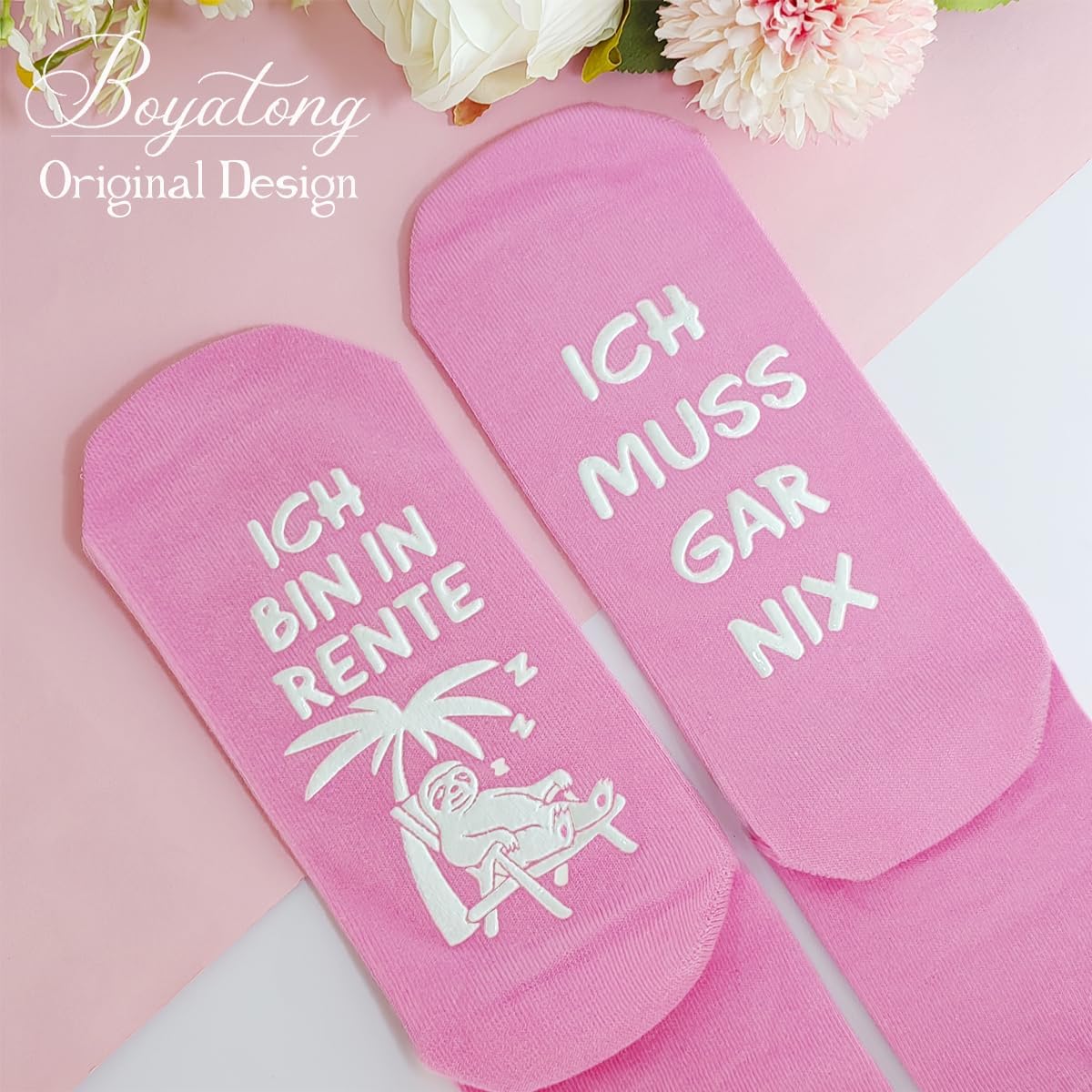 BOYATONG Retirement Gift Woman, Funny Socks Pension Gifts – Bild 6