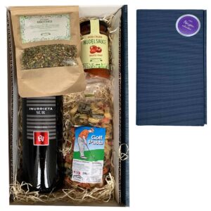 Golf Gift Set with Wine, Pasta, Sauce and Herb Mix // Delicatessen Gift Golfer