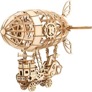 Rolife 3D Puzzle Wooden Craft Kits Wooden Model Building Wooden Puzzle 3D Toy Birthday Christmas for Adults and Children 8+ Years Construction Kit Adult Zeppelin Model (Airship)