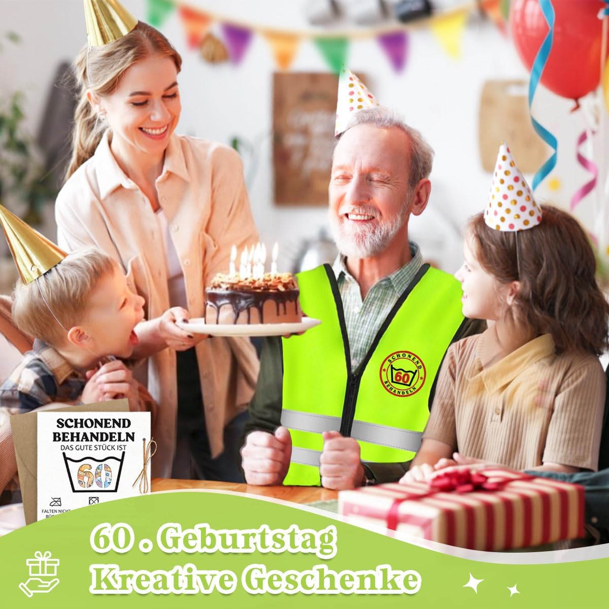 Funny Gift for 30/50/60th Birthday Men Women Vest with Card Money Gifts 30/50/60, Gifts for 30th / 50th / 60th Birthday, Birthday Gift for Men Women – Bild 8