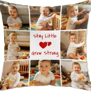 Cushion with Photo Personalised, Photo Cushion Design Your Own Picture, Memory Pillow Individual, Personal Gift for Family, Partner, Friends (Photo 8)
