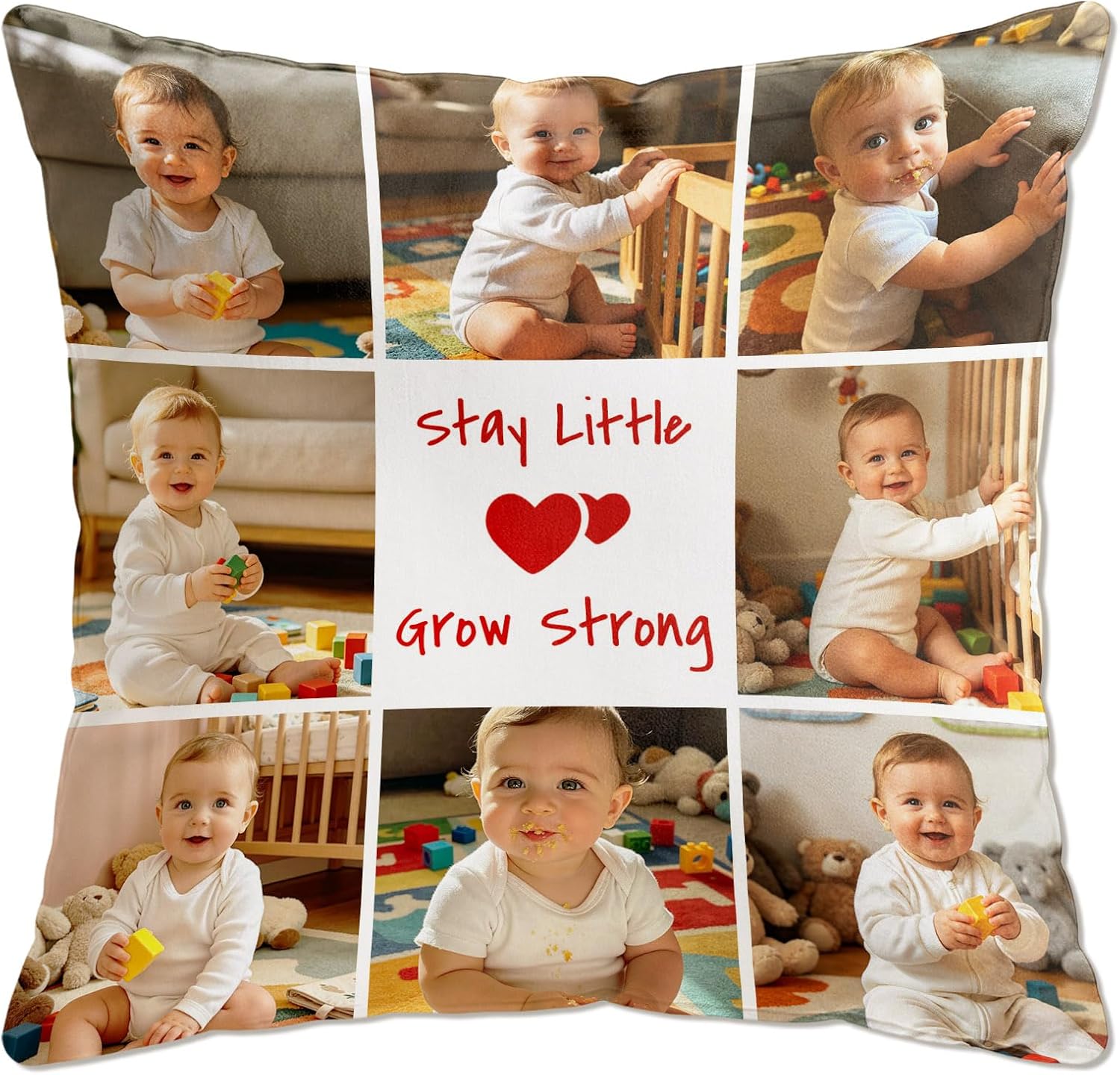 Cushion with Photo Personalised, Photo Cushion Design Your Own Picture, Memory Pillow Individual, Personal Gift for Family, Partner, Friends (Photo 8)