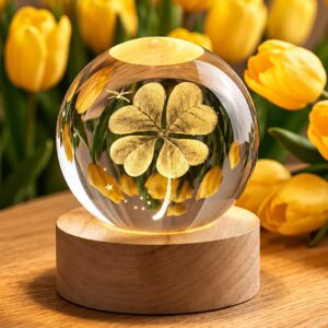 60mm Clover Lucky Charm Glass Ball Gifts for Women