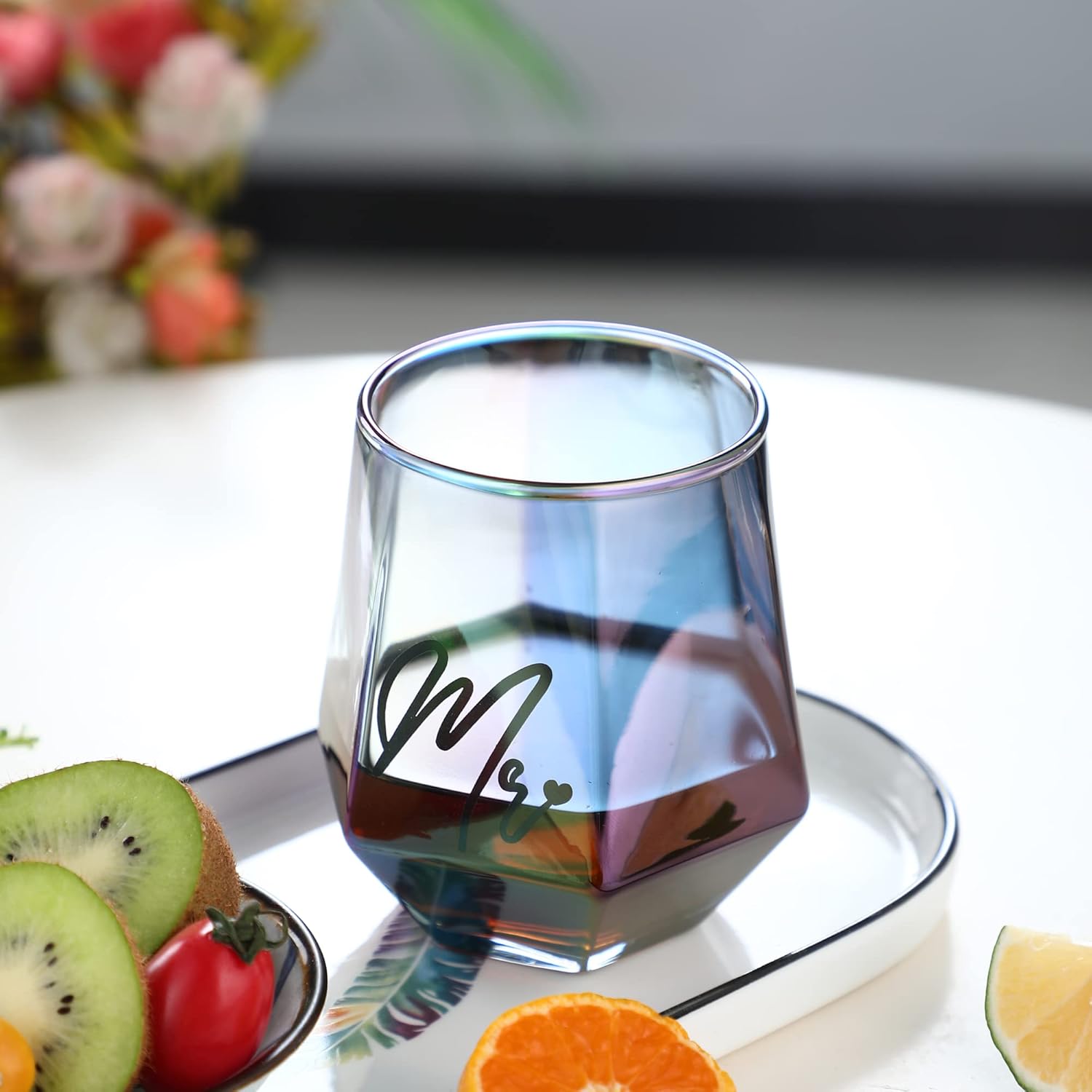 BigNoseDeer Mr and Mrs Pair of Glasses, Wine Glass Cup Set, Wedding Mug for Bride and Groom, Wine Glasses Gifts for Couple Anniversary, Gifts for Bridal Shower, Engagement, Christmas, Valentine's Day – Bild 6