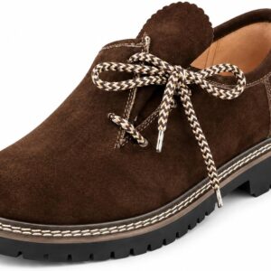 Traditional Bavarian Haferlschuh, Made of Suede, in 3 Different Colours and 7 Different Sizes - Men's Costume Shoes
